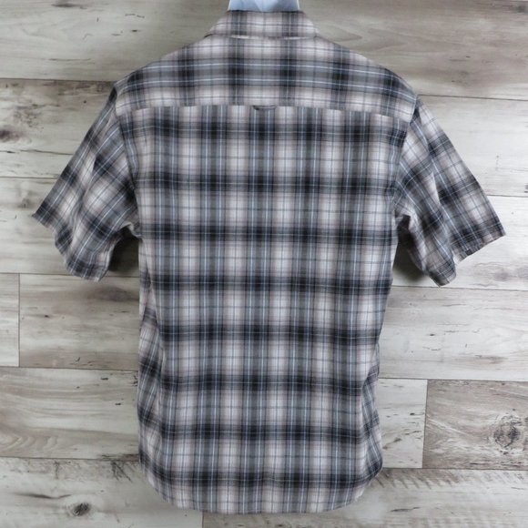 Dickies* Men's Short Sleeve Button Down Curved Hem Chest Pocket Shirt~Size Large - Picture 2 of 9